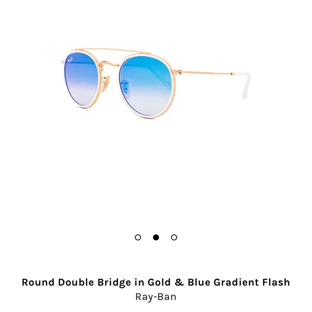 Authentic Round Blue Ray Bans - Picture 2 of 4